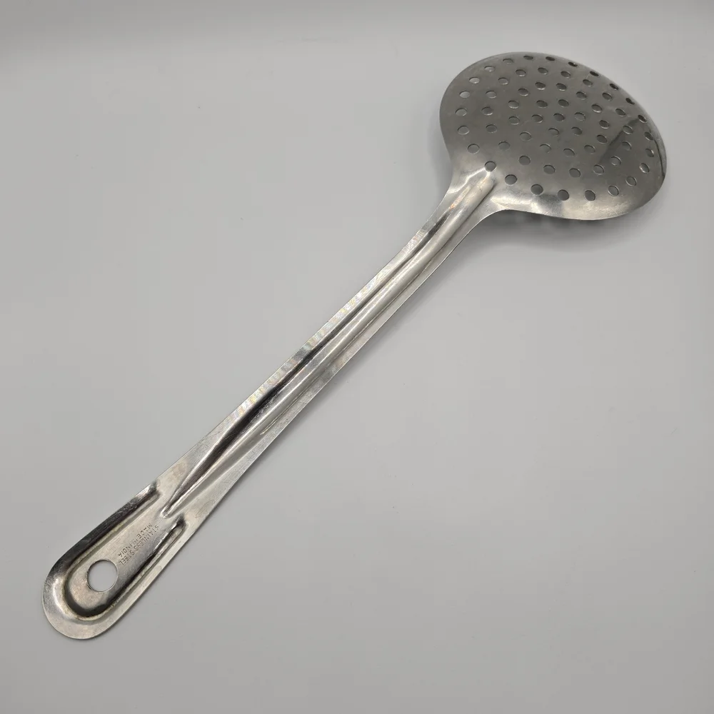 Stainless Skimmer Strainer Spoon Inox Rostfrei Utensil Heavy Duty 13.5” Long